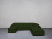 7-Seat Modular Chaise Corner Right Lounger Sectional (Thin Arm)