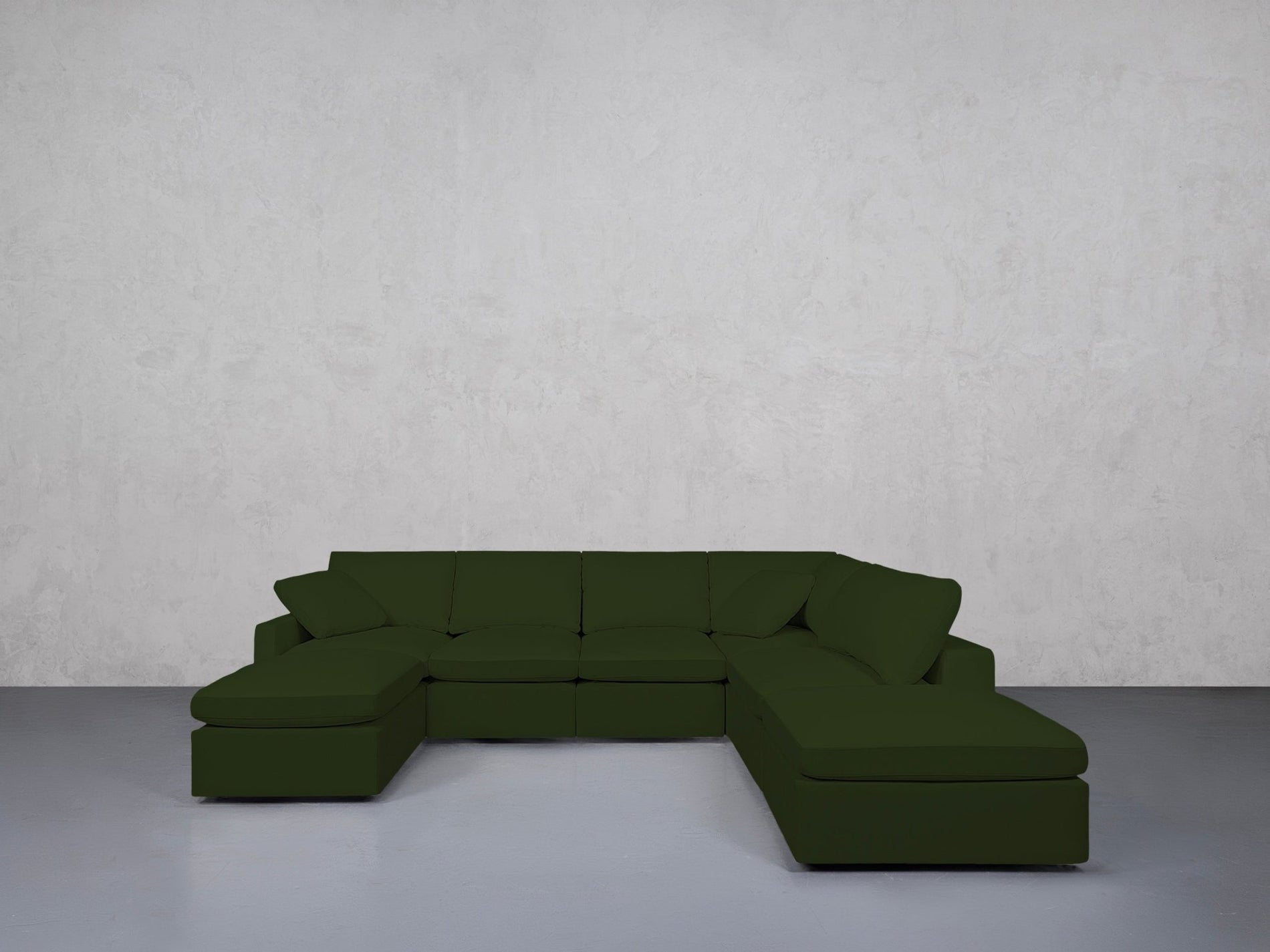 7-Seat Modular Chaise Corner Right Lounger Sectional (Thin Arm)