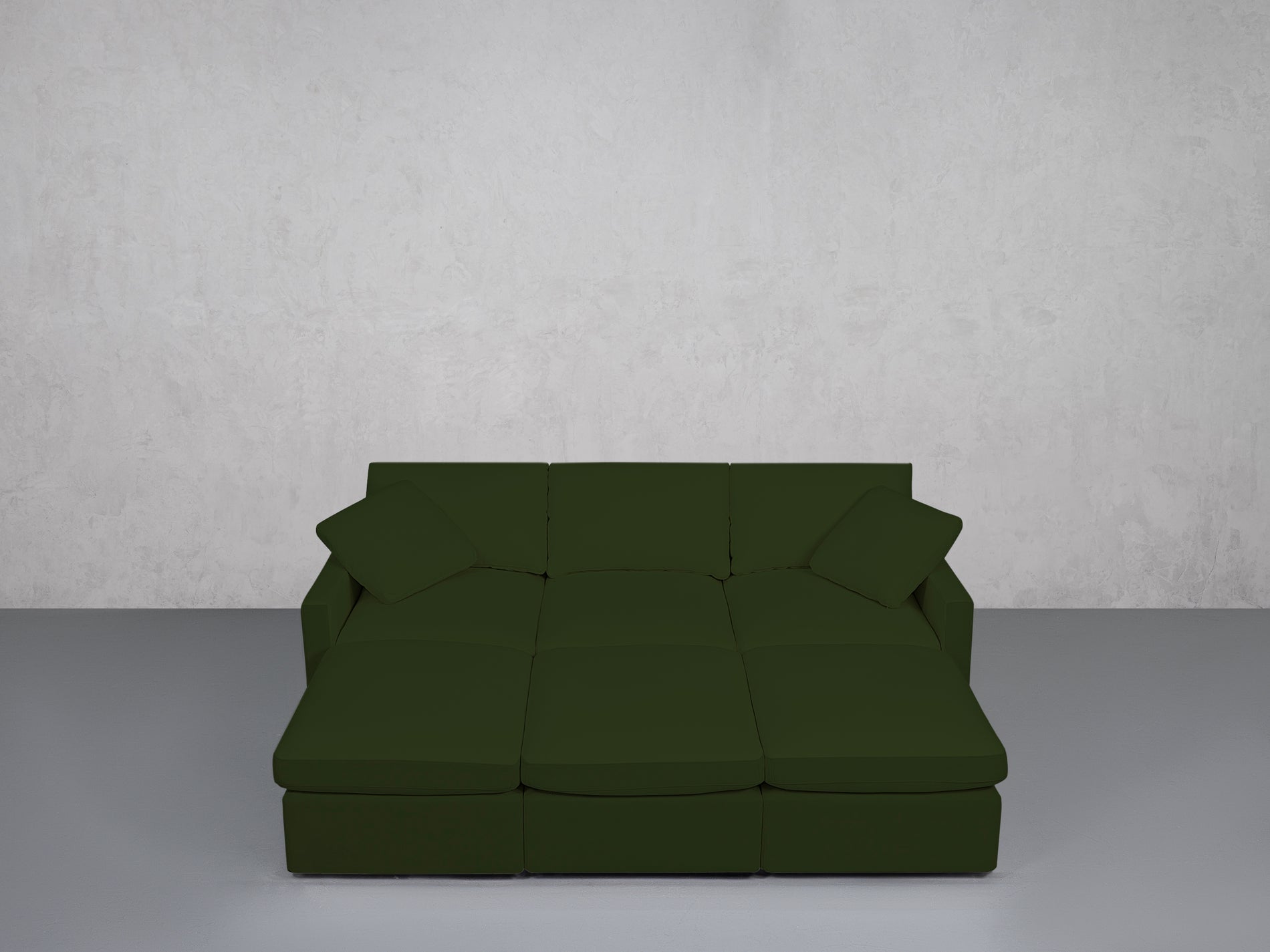 6-Seat Modular Daybed (Thin Arms)
