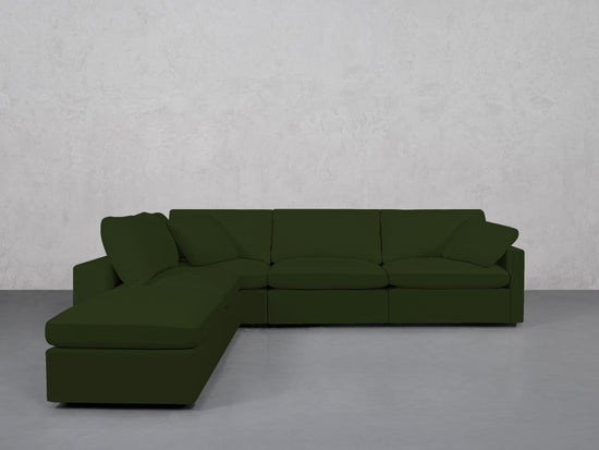 5-Seat Modular Corner Lounger Sectional (Thin Arms)