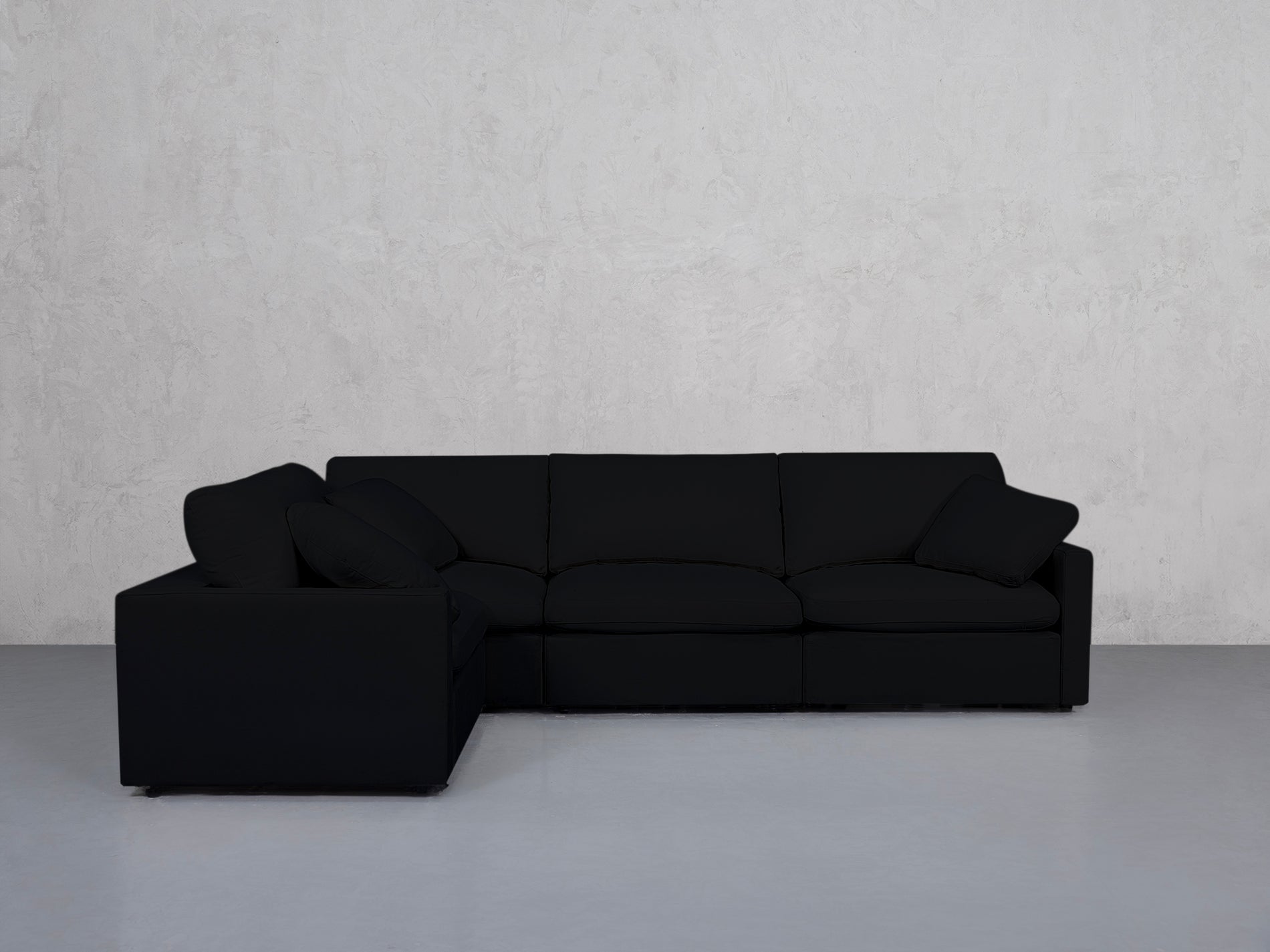 4-Seat Modular Corner Sectional (Thin Arms)