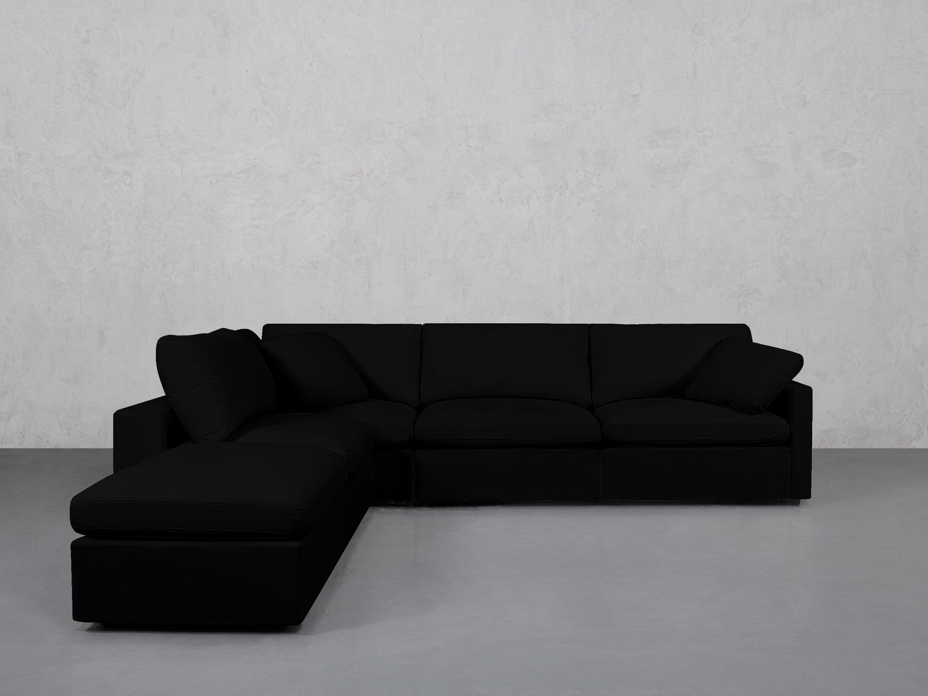 5-Seat Modular Corner Lounger Sectional (Thin Arms)