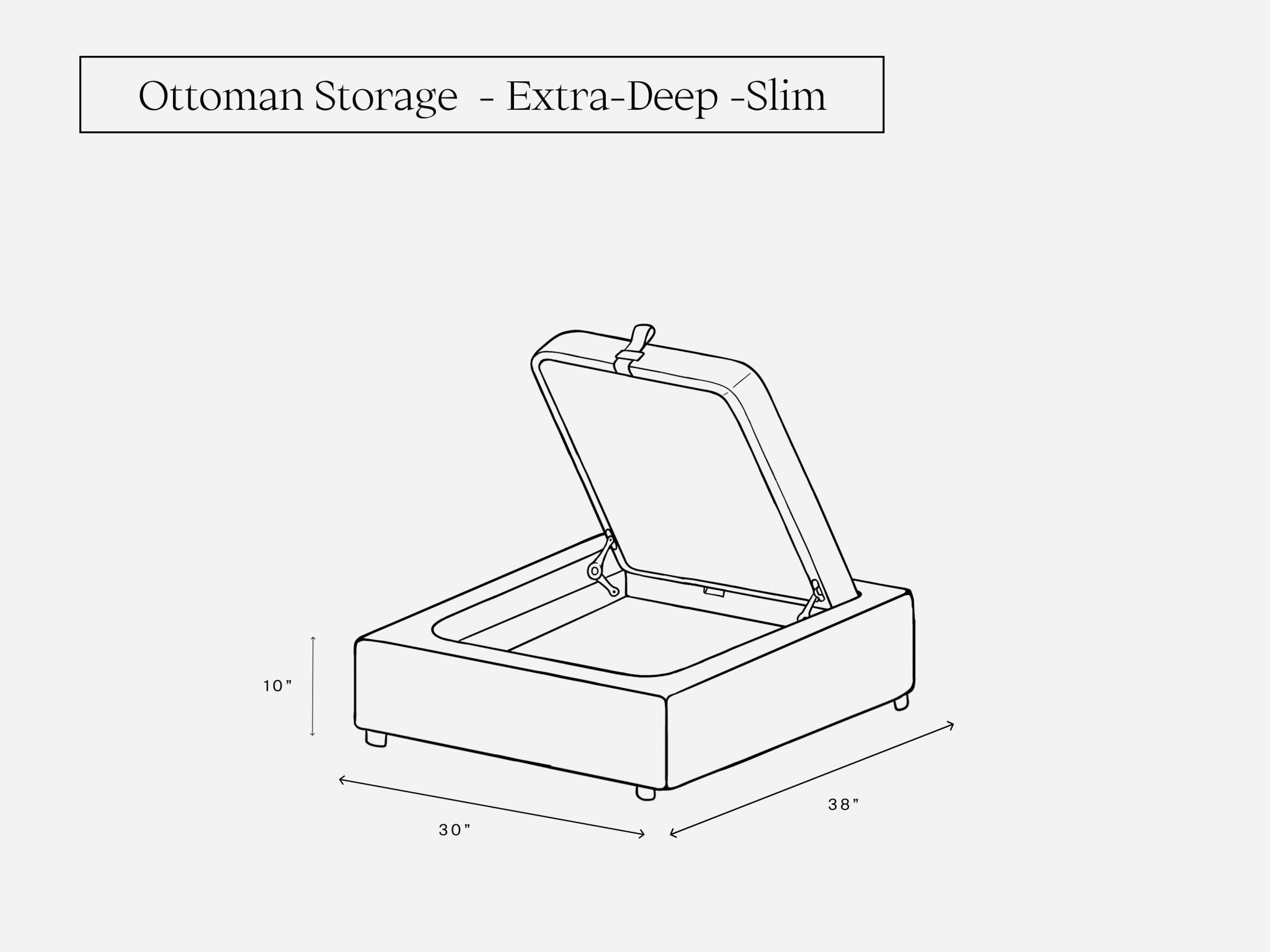 Ottoman Storage Add - On - 7th Avenue