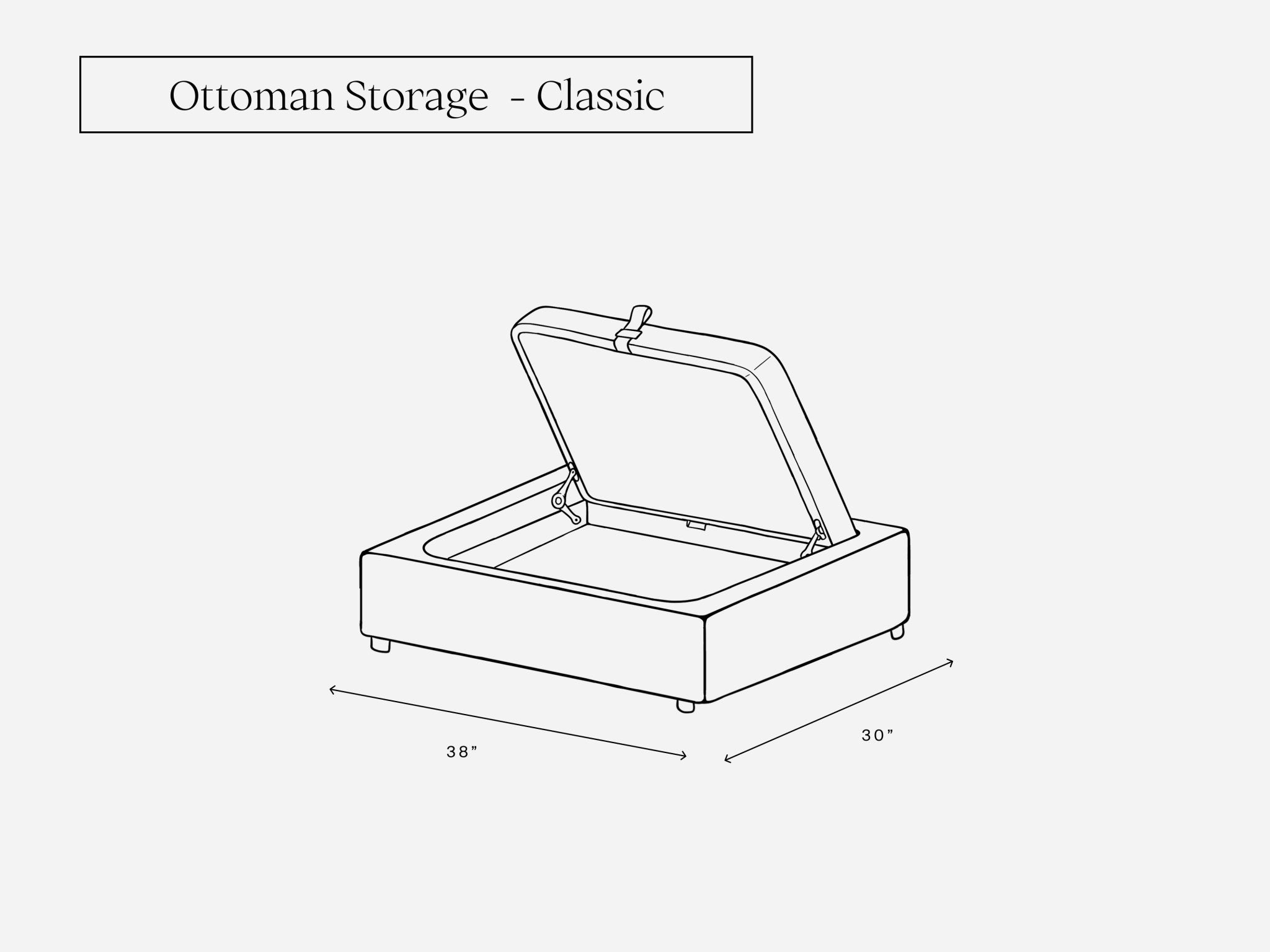 Ottoman Storage Add - On - 7th Avenue