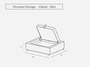 Ottoman Storage Add - On - 7th Avenue