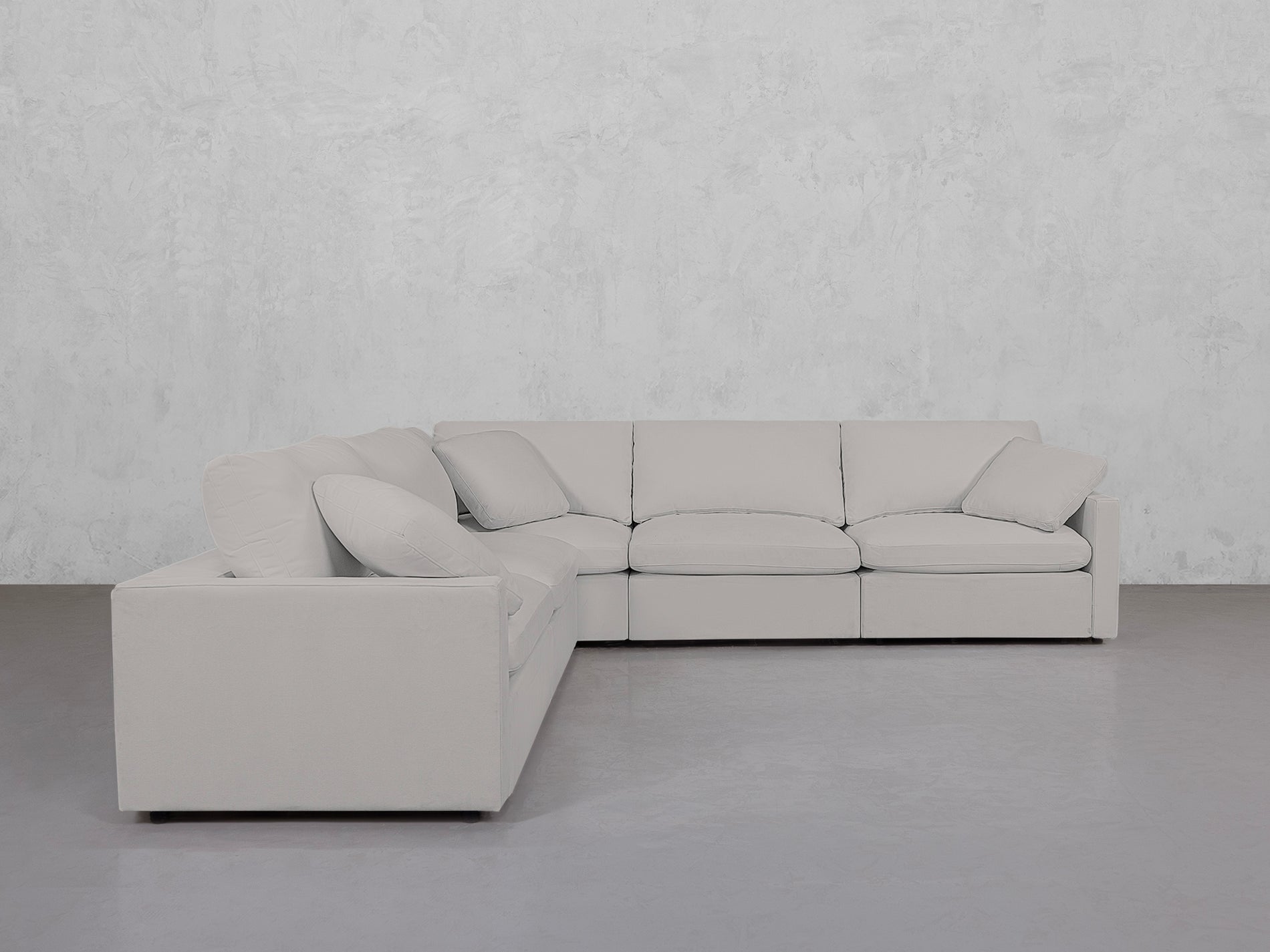 5-Seat Modular Corner Sectional (Thin Arms)