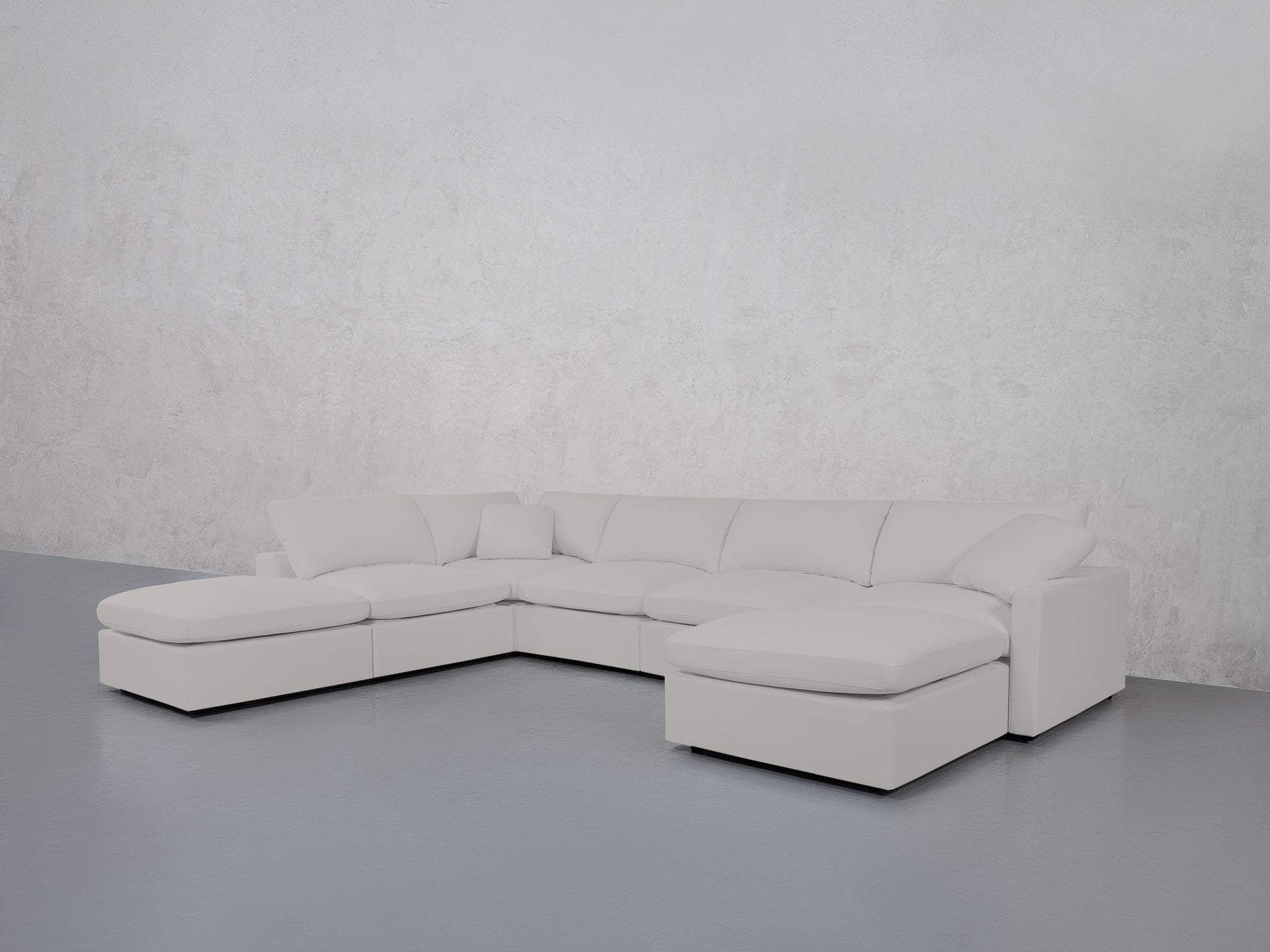 7-Seat Modular Chaise Corner Lounger Sectional (Thin Arms)