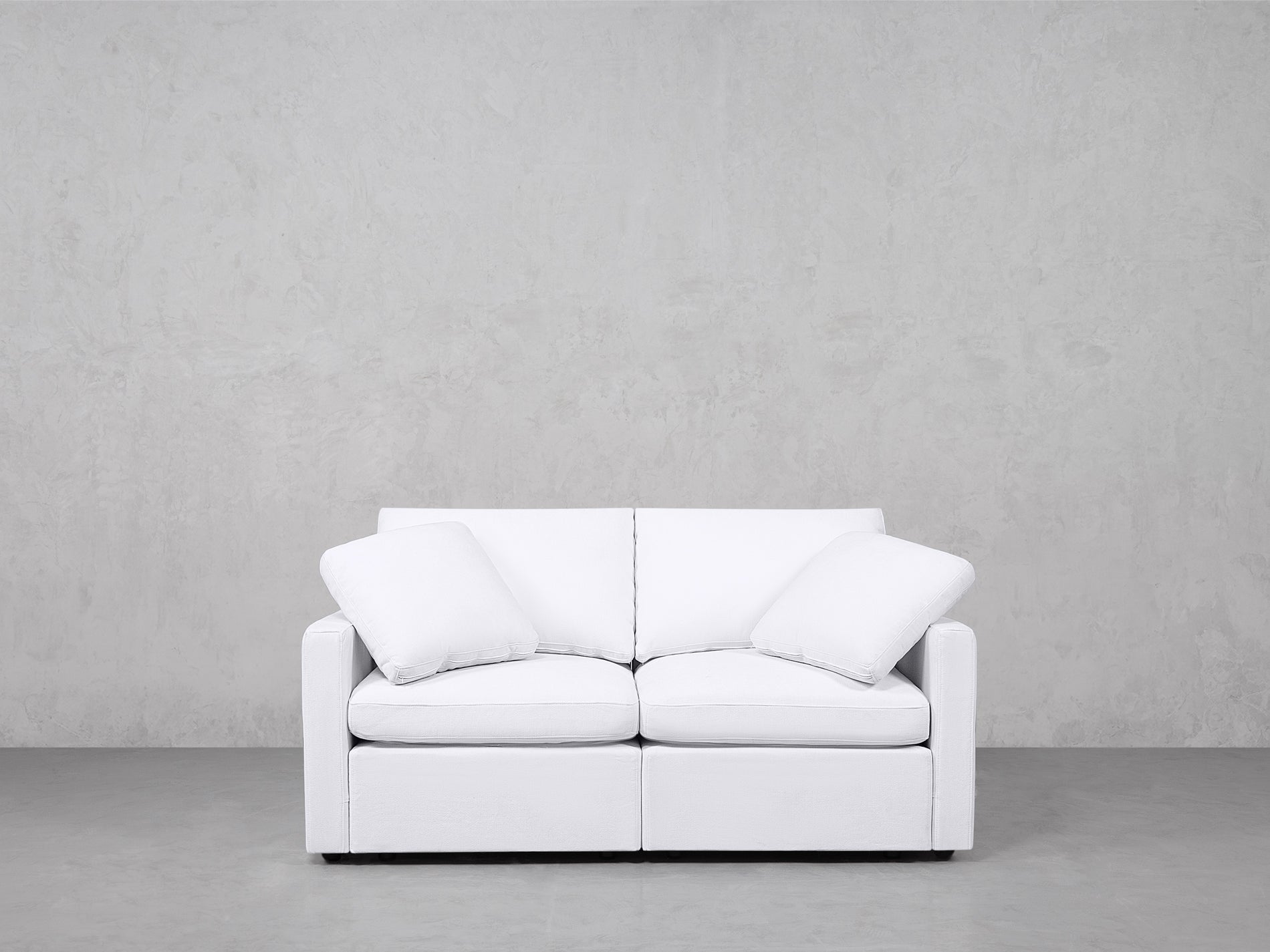 2-Seat Modular Loveseat (Thin Arms)
