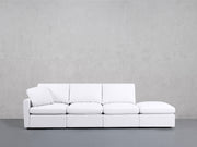4-Seat Modular Lounger Sofa (Thin Arm)