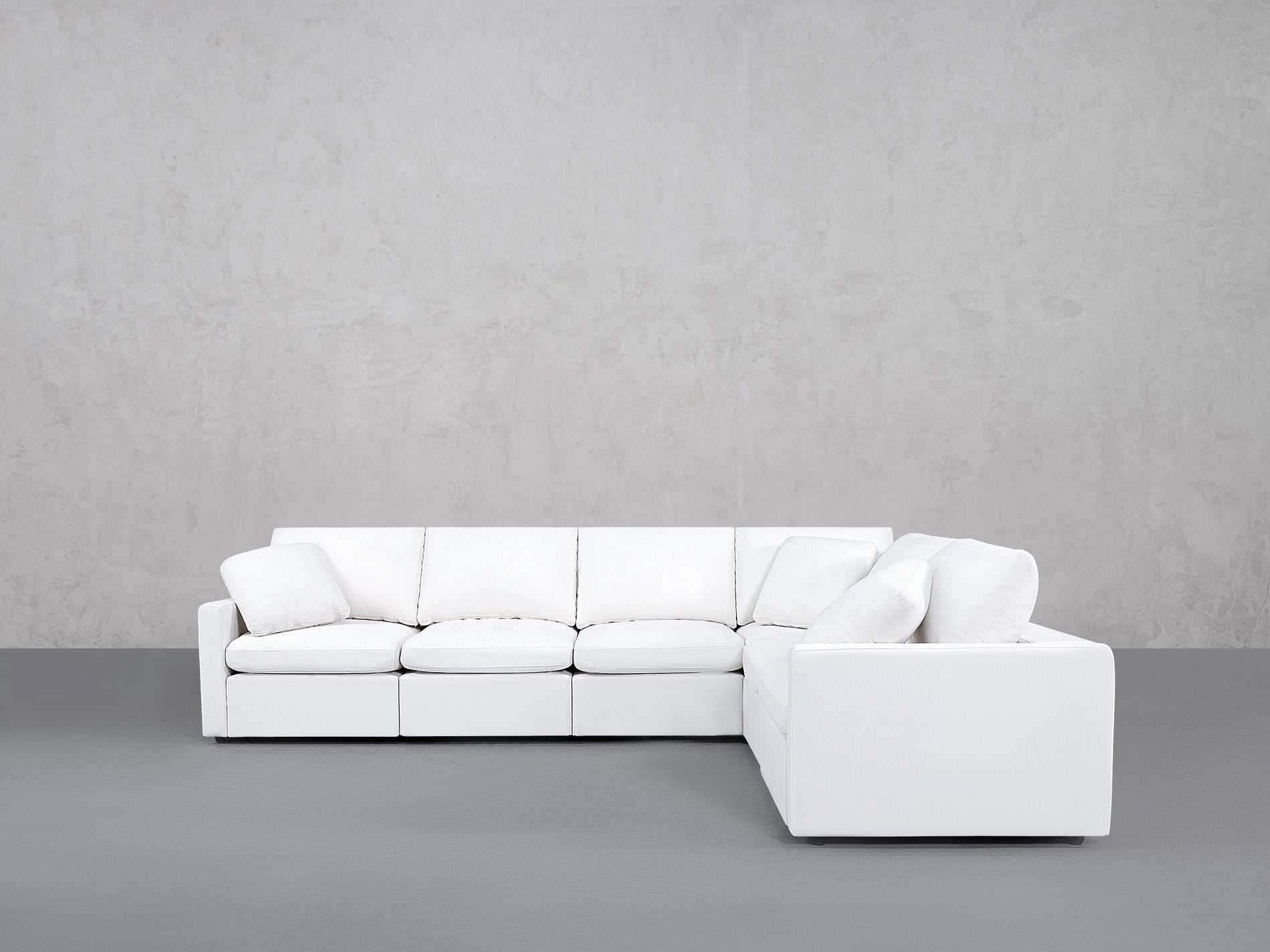 6-Seat Modular Corner Right Sectional (Thin Arms)
