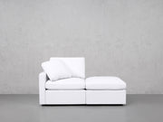 2-Seat Modular Lounger Loveseat (Thin Arm)