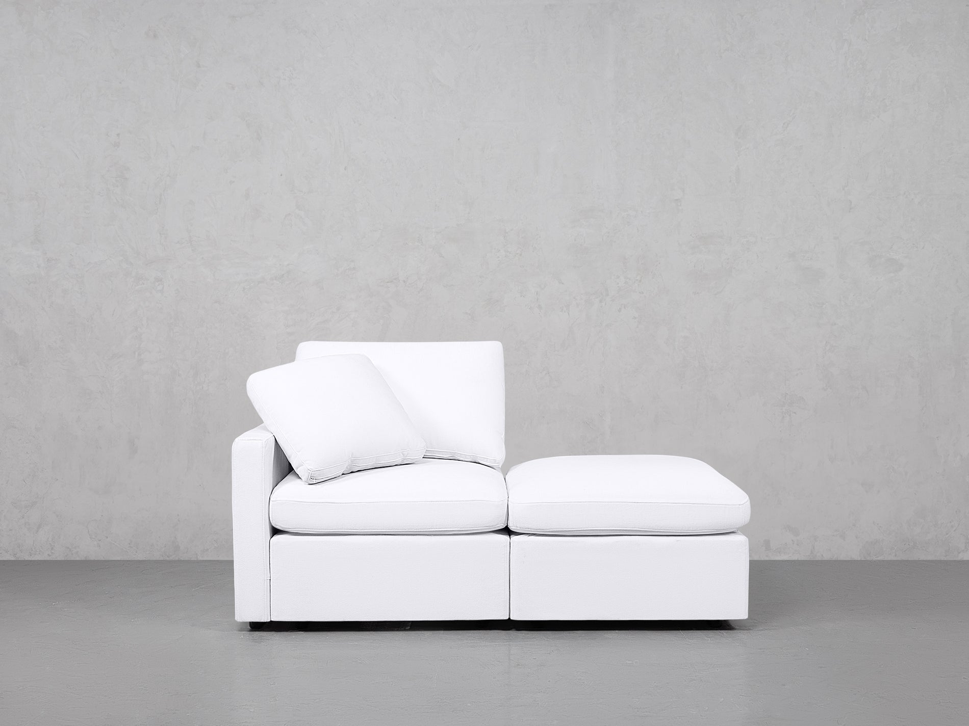 2-Seat Modular Lounger Loveseat (Thin Arm)