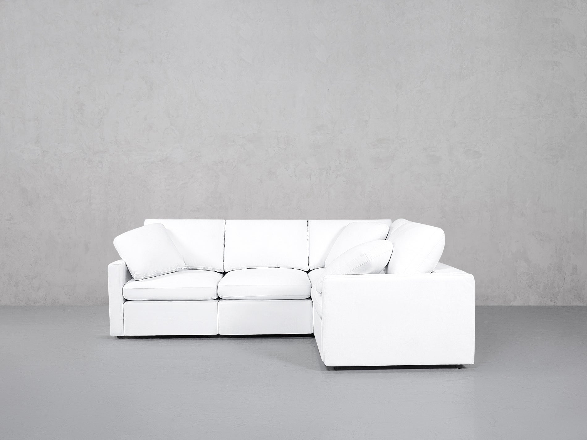 4-Seat Modular Corner Right Sectional (Thin Arms)