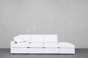 4-Seat Modular Lounger Sofa (Thin Arm)