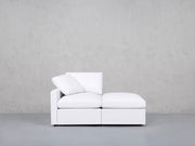 2-Seat Modular Lounger Loveseat (Thin Arm)