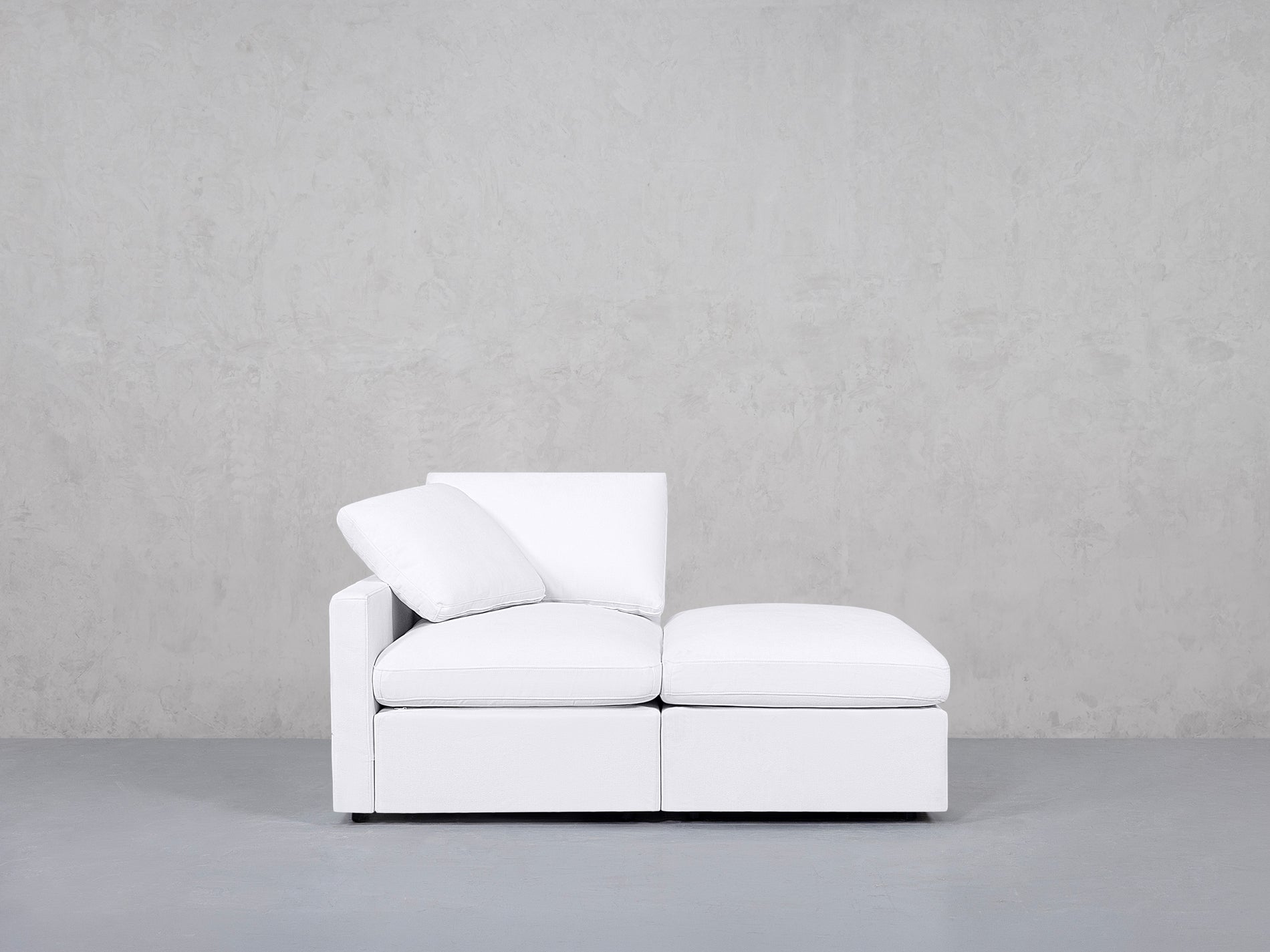 2-Seat Modular Lounger Loveseat (Thin Arm)