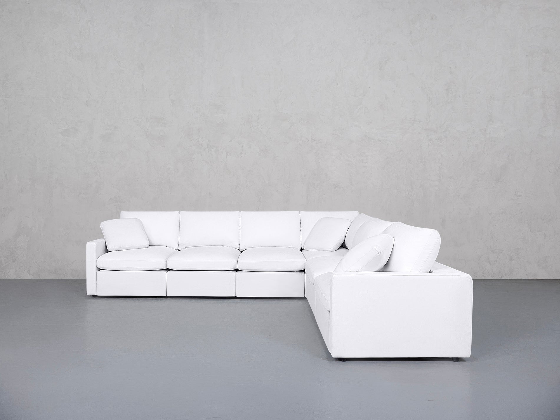 6-Seat Modular Corner Right Sectional (Thin Arms)