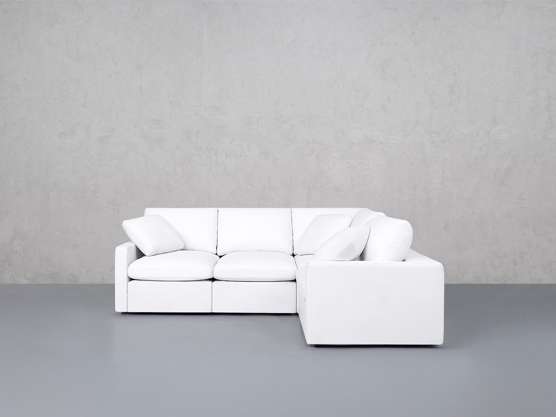 4-Seat Modular Corner Right Sectional (Thin Arms)