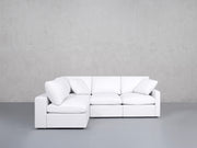 4-Seat Modular Open Corner Sectional (Thin Arm)