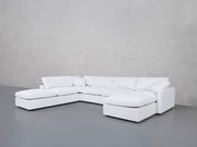 7-Seat Modular Chaise Corner Lounger Sectional (Thin Arms)