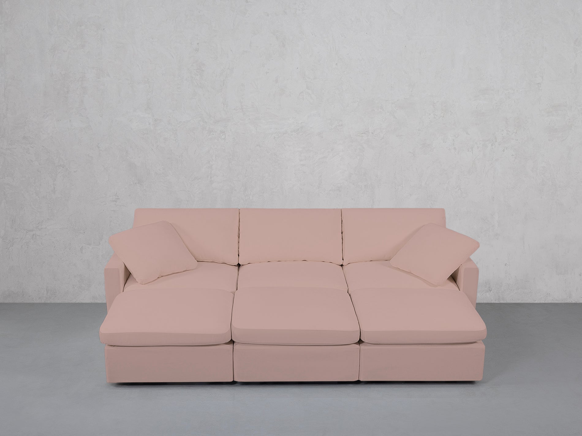 6-Seat Modular Daybed (Thin Arms)
