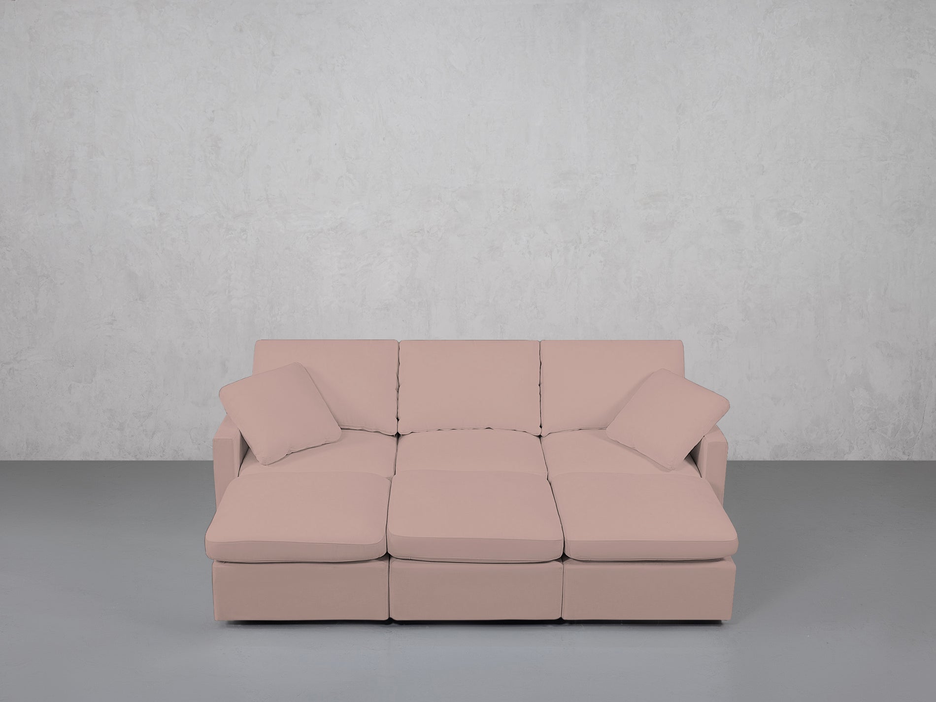 6-Seat Modular Daybed (Thin Arms)