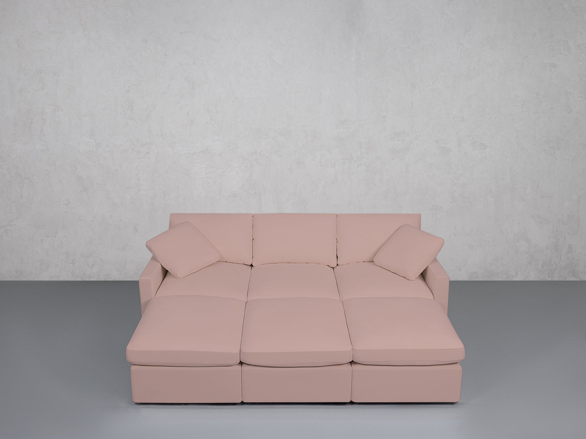 6-Seat Modular Daybed (Thin Arms)