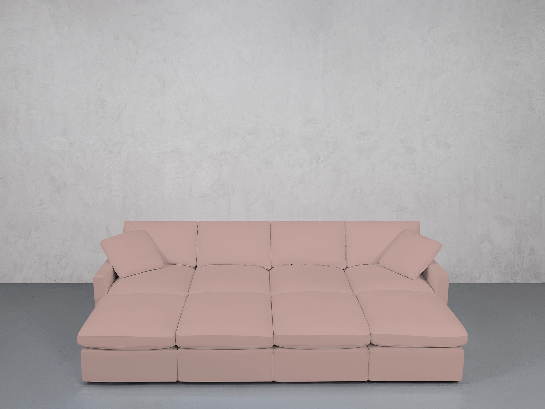8-Seat Modular Daybed (Thin Arms)