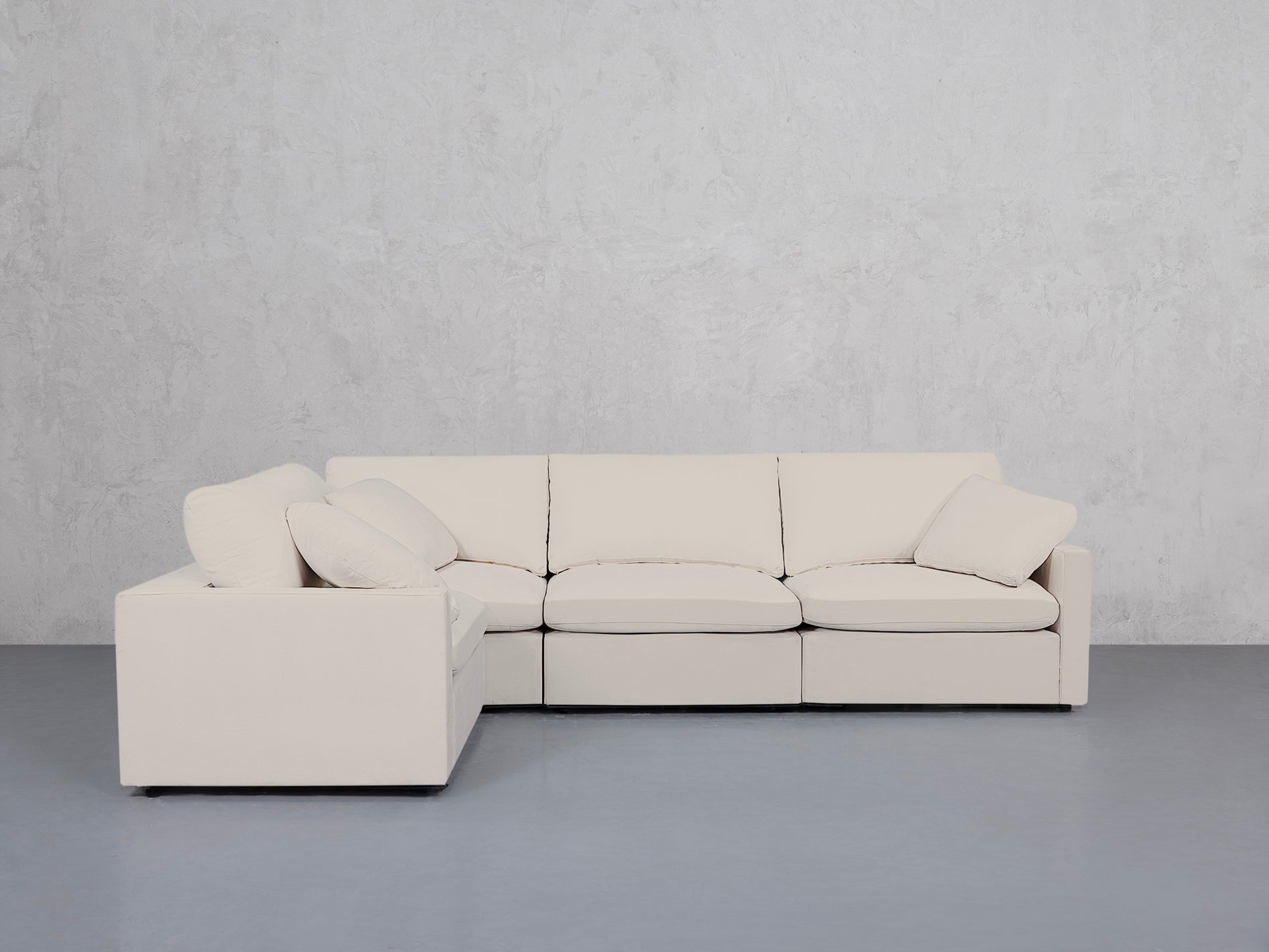 4-Seat Modular Corner Sectional (Thin Arms)