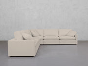 5-Seat Modular Corner Sectional (Thin Arms)