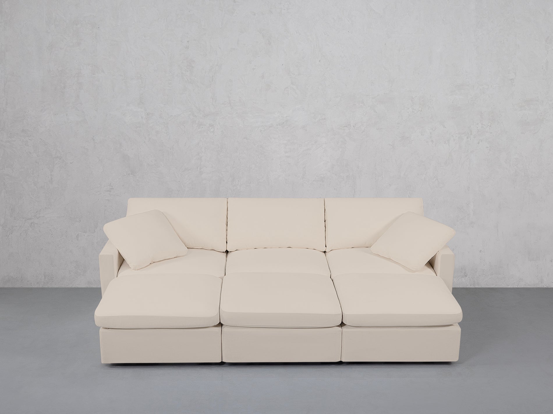6-Seat Modular Daybed (Thin Arms)