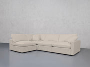 4-Seat Modular Open Corner Sectional (Thin Arms)