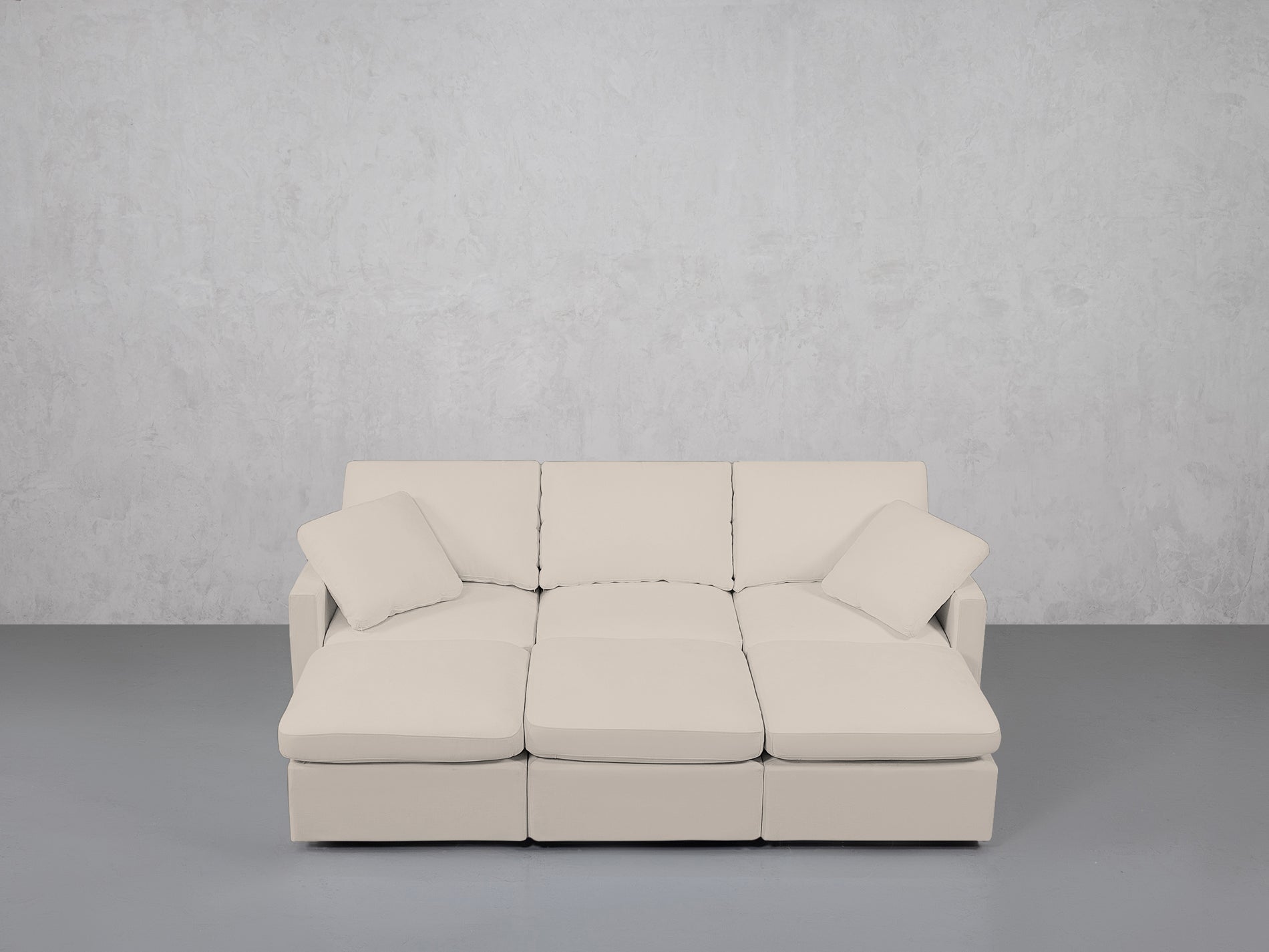 6-Seat Modular Daybed (Thin Arms)