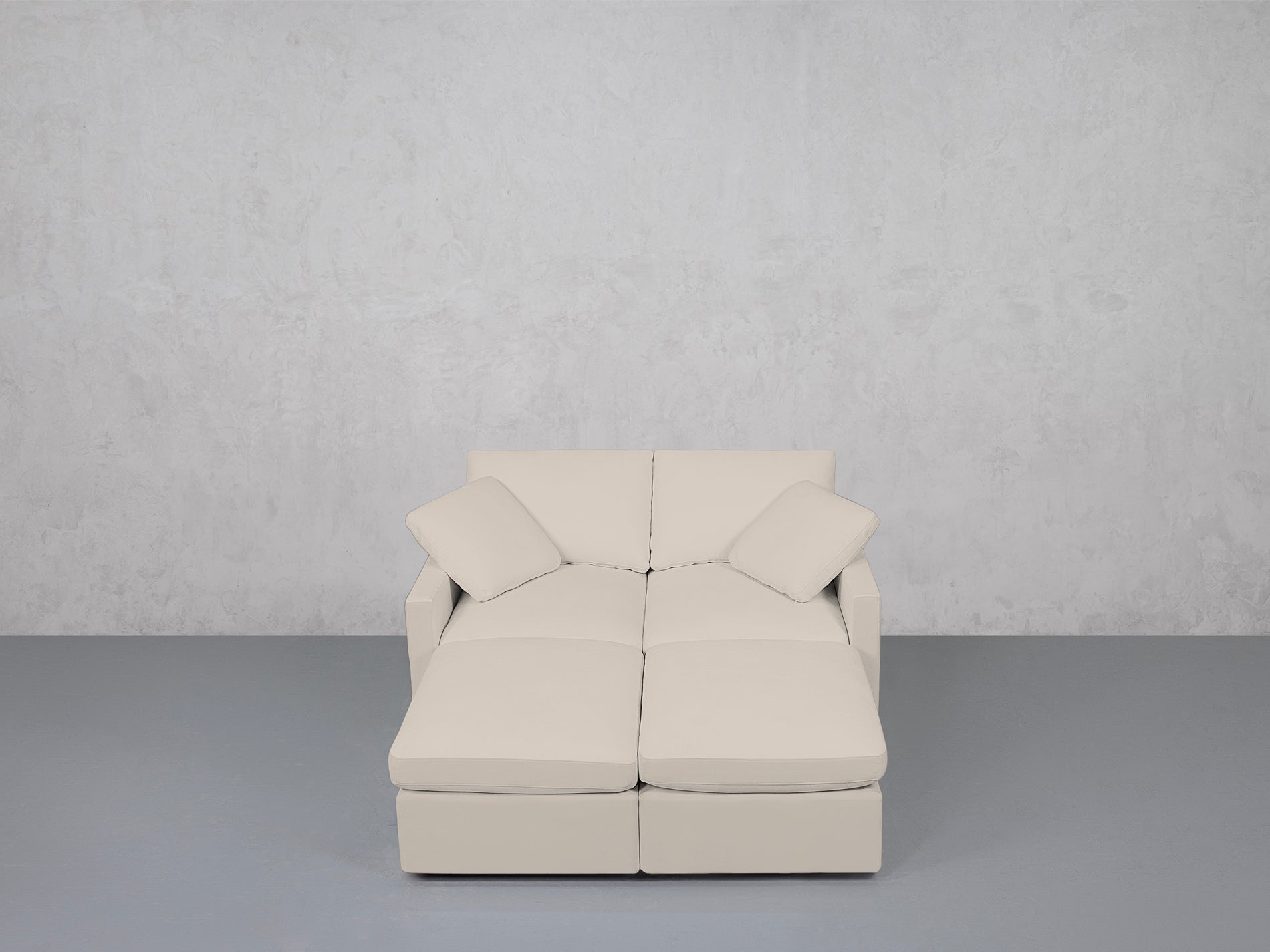 4-Seat Modular Daybed (Thin Arms)