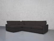 4-Seat Modular Open Corner Sectional (Thin Arms)