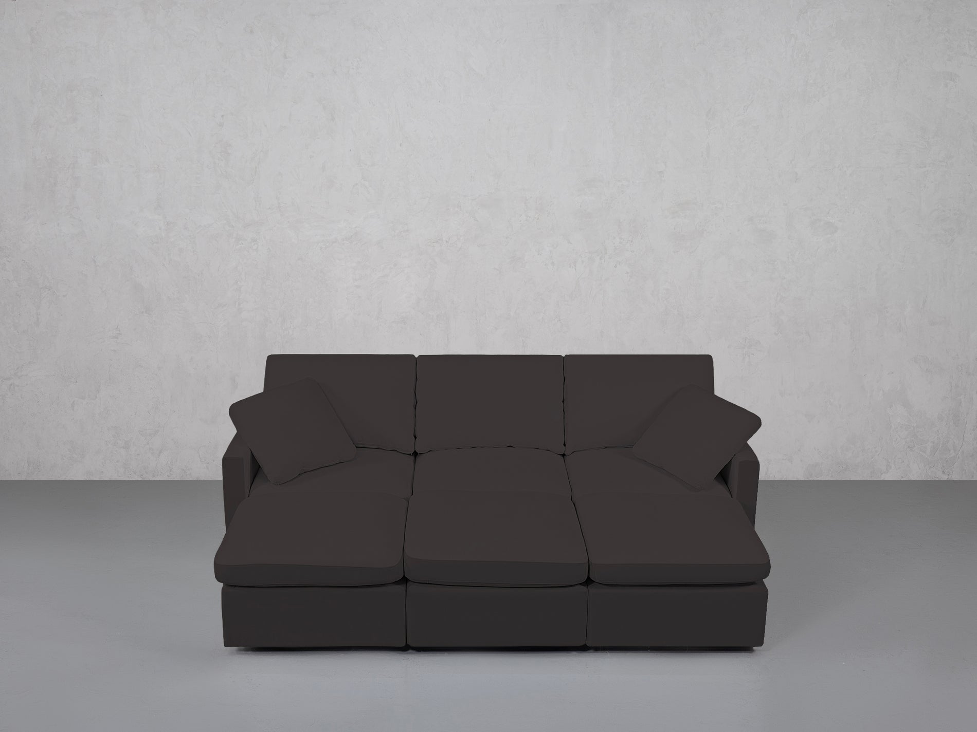 6-Seat Modular Daybed (Thin Arms)