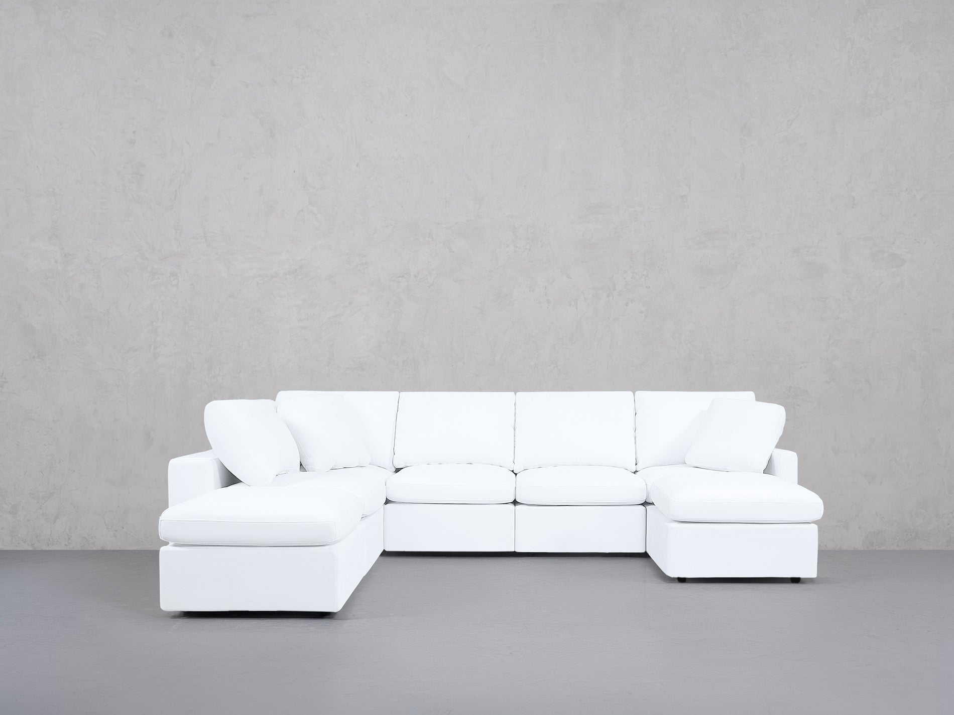 7-Seat Modular Chaise Corner Lounger Sectional (Thin Arms)