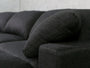 Stain Resistant Black 2-Seat Modular Loveseat