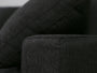 Stain Resistant Black 2-Seat Modular Loveseat