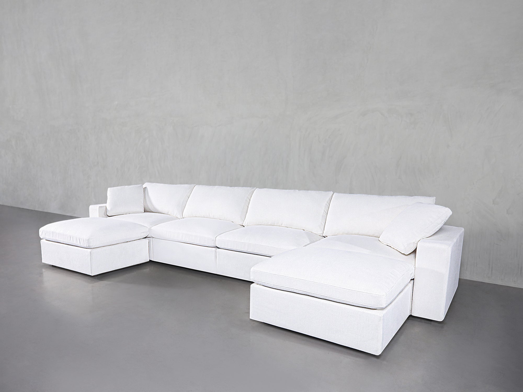 6-Seat Modular Double Chaise Sectional