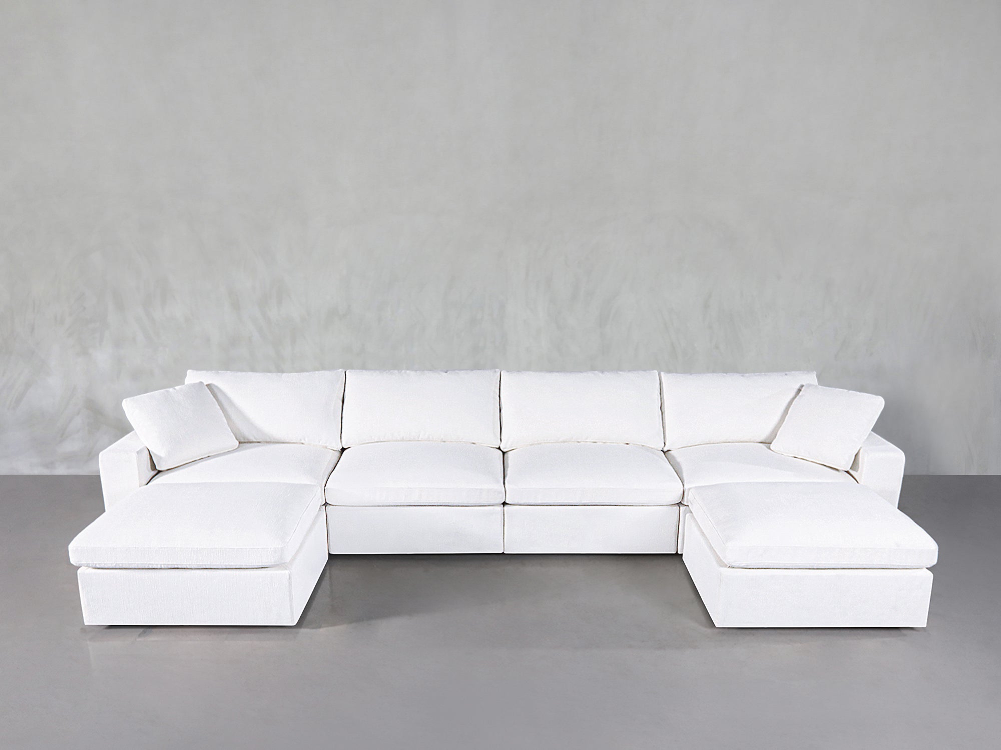 6-Seat Modular Double Chaise Sectional