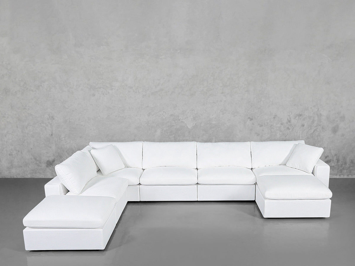 7-Seat Modular Chaise Corner Lounger Sectional - 7th Avenue