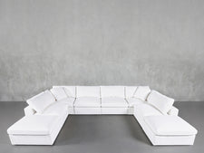 8-Seat Modular Double Lounger U-Sectional