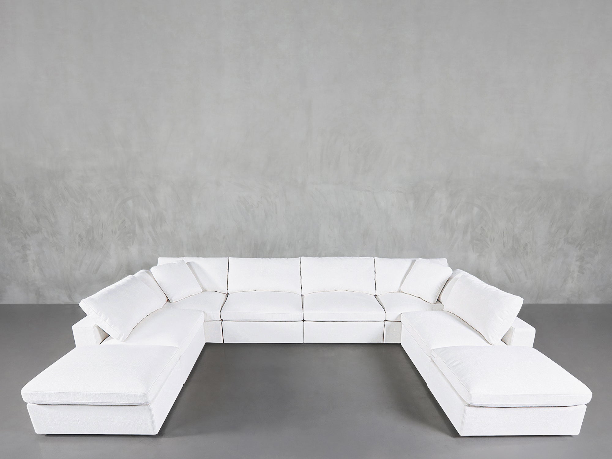8-Seat Modular Double Lounger U-Sectional