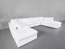 8-Seat Modular Double Lounger U-Sectional