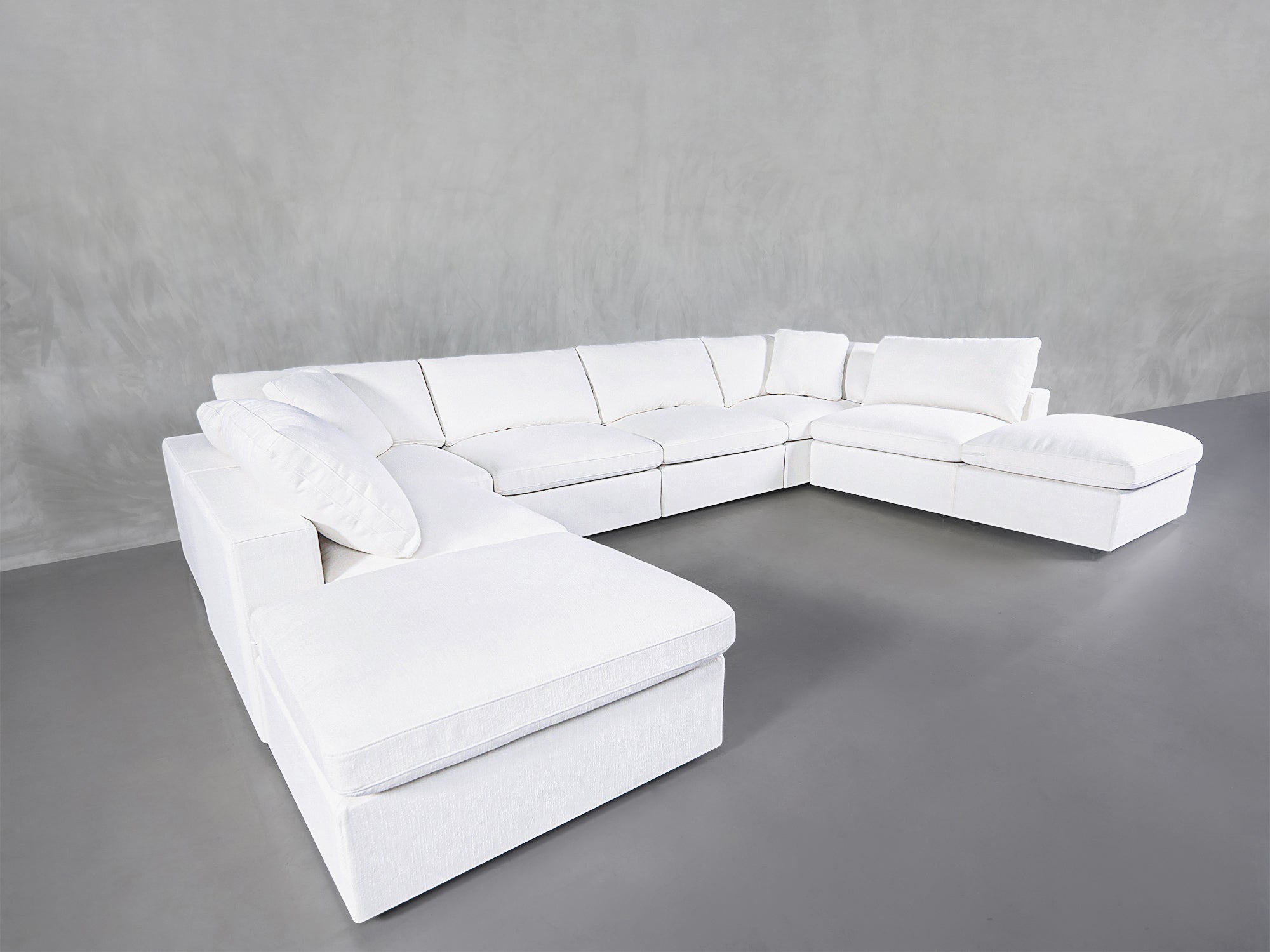 8-Seat Modular Double Lounger U-Sectional