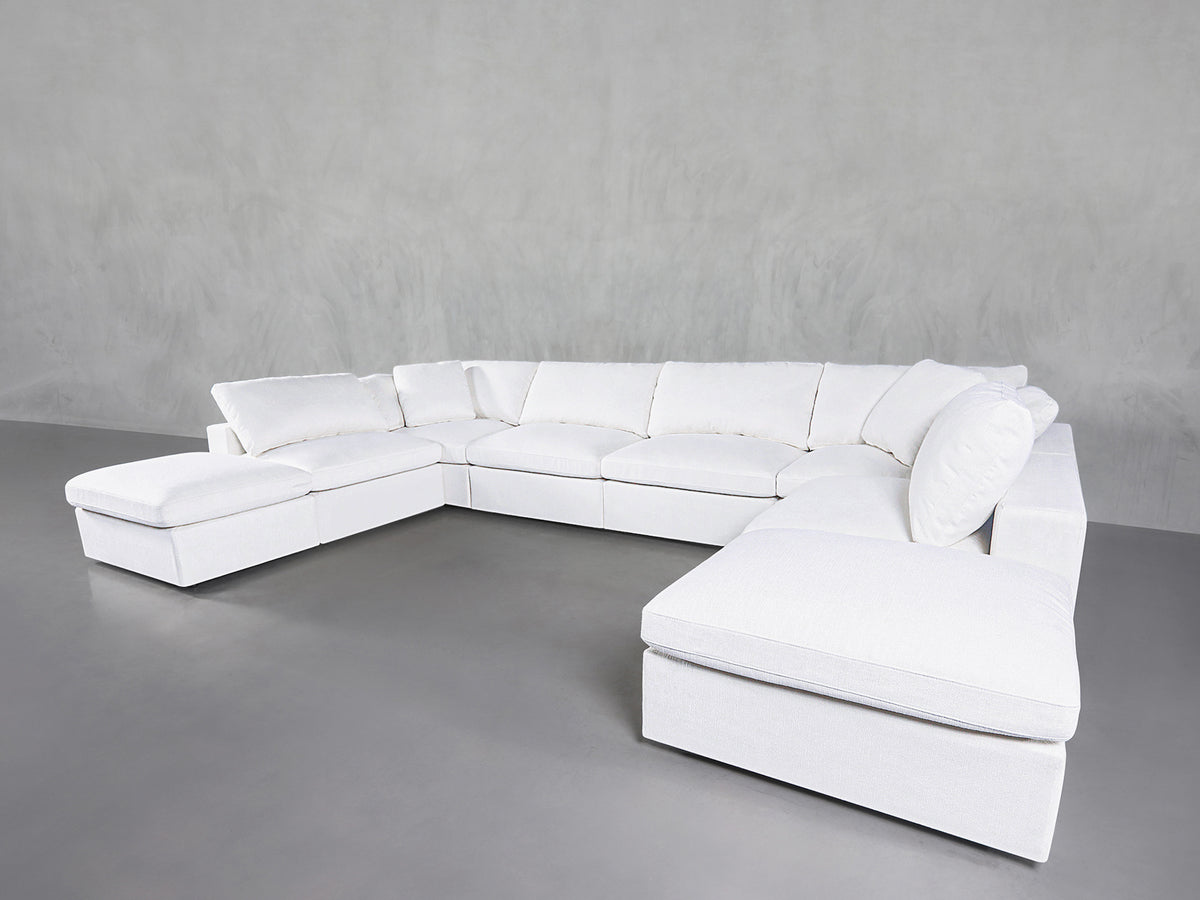 8-Seat Modular Double Lounger U-Sectional