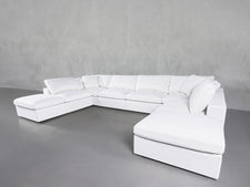 8-Seat Modular Double Lounger U-Sectional