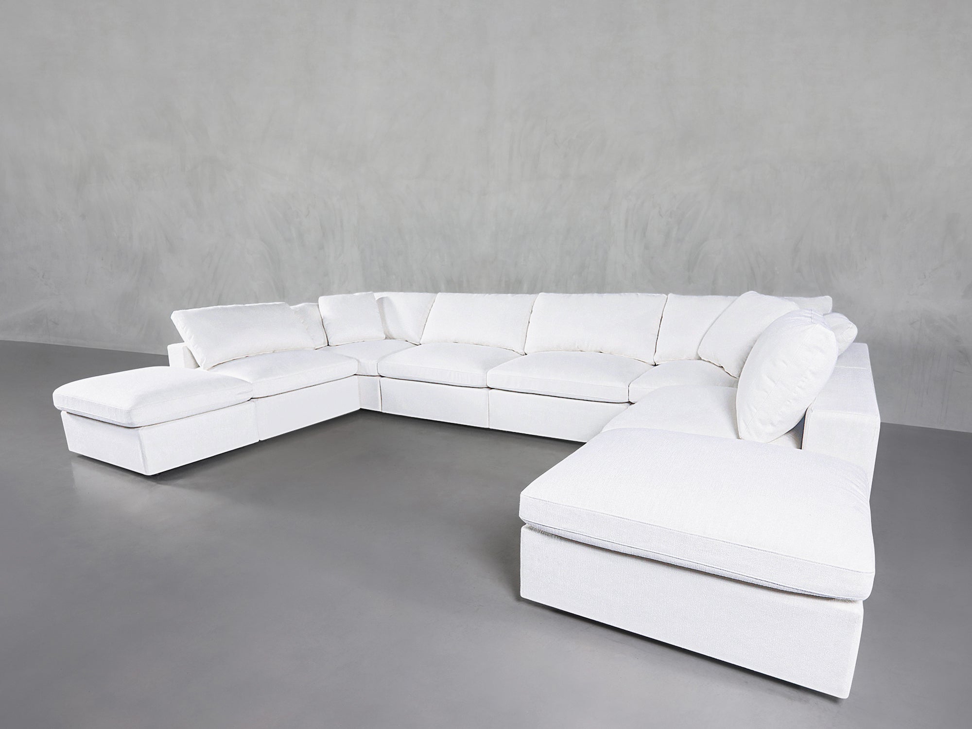 8-Seat Modular Double Lounger U-Sectional
