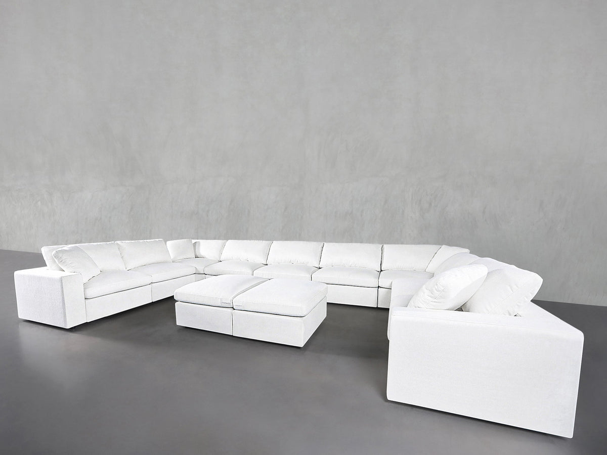9-Seat Modular U-Sectional with Double Ottoman - 7th Avenue